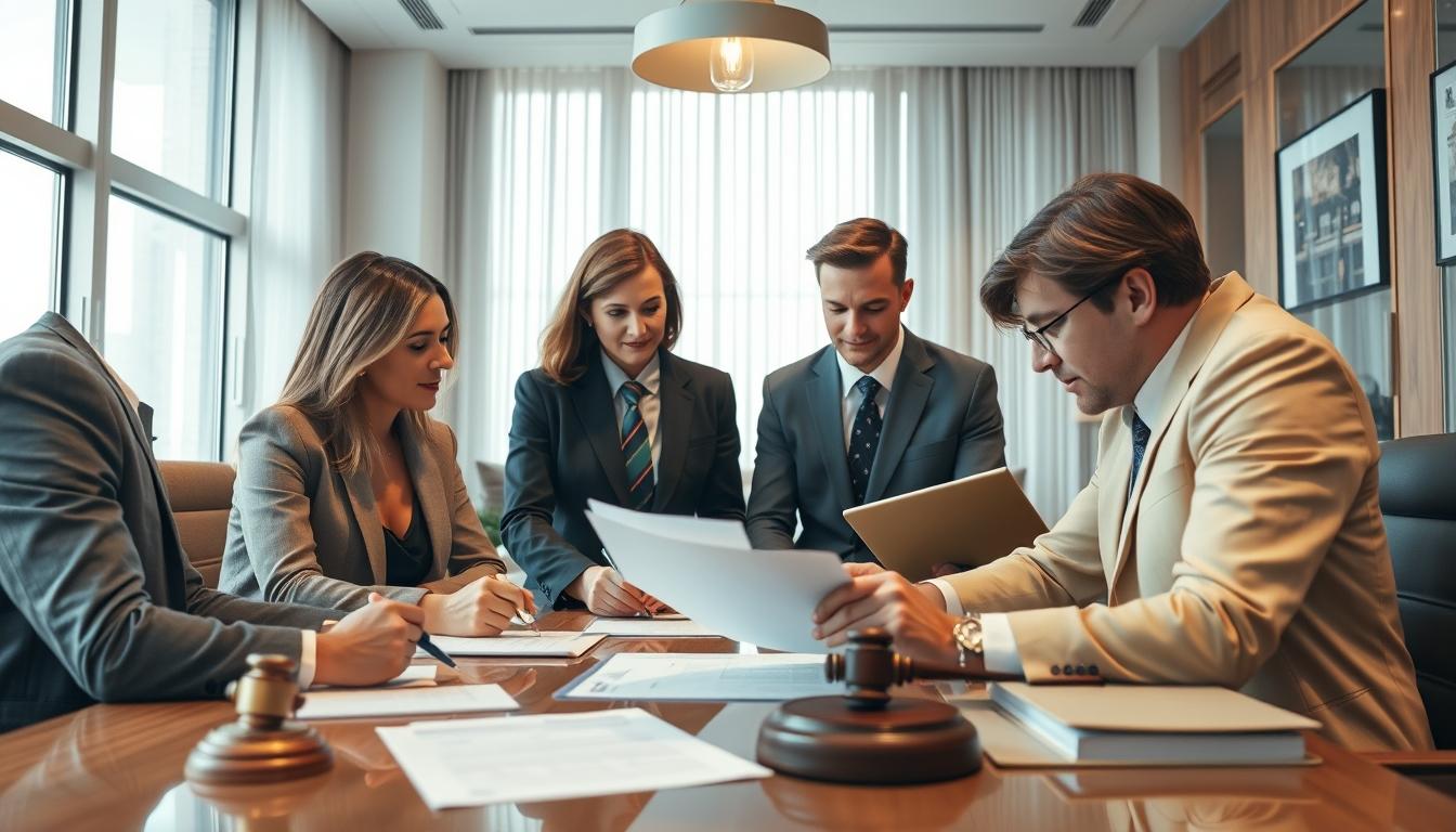 Business agreement signing